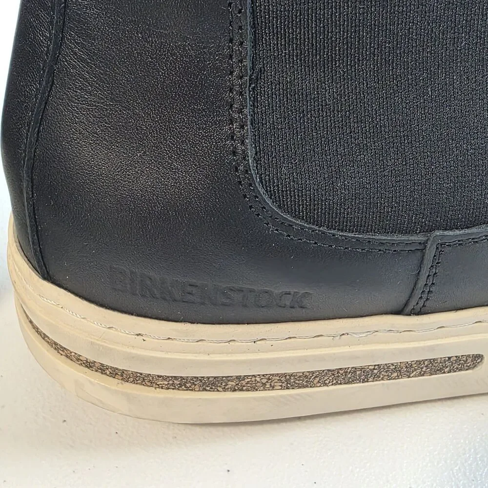 Birkenstock Women's Sz 8 EU 38 Black Leather Bend Chelsea Ankle Booties